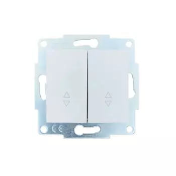 Выключатель проходной встраиваемый Lezard Asti 2 клавиши цвет белый