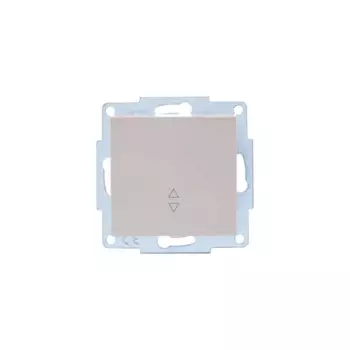 Выключатель проходной встраиваемый Lezard Vesna 2 клавиши цвет кремовый