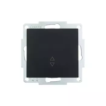 Выключатель проходной встраиваемый Lezard Vesna 742-4288-105 1 клавиша цвет матовый черный