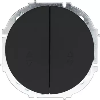 Выключатель проходной встраиваемый Osen 2 клавиши цвет черный