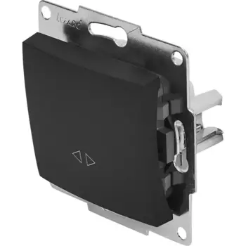 Выключатель промежуточный Lezard Karina цвет черный бархат