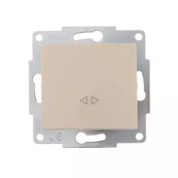 Выключатель промежуточный Lezard Karina цвет кремовый