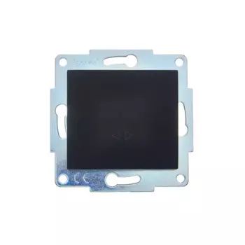 Выключатель промежуточный встраиваемый Lezard Asti 1 клавиша цвет черный бархат