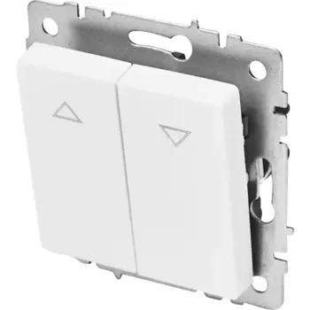 Выключатель встраиваемый IEK Brite жалюзи цвет белый