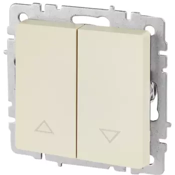 Выключатель встраиваемый IEK Brite жалюзи цвет бежевый