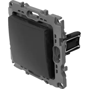 Выключатель встраиваемый Эра 12-1101-05 1 клавиша цвет черный