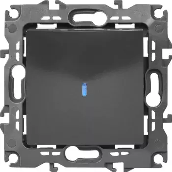 Выключатель встраиваемый Эра 12-1102-05 1 клавиша цвет черный