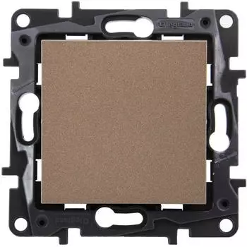 Выключатель одноклавишный - Legrand Structura - 10А 250В безвинтовые зажимы - шампань