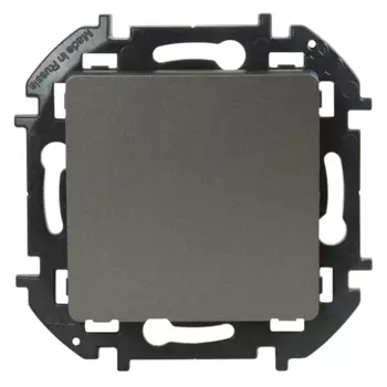 Выключатель одноклавишный - Lexman Lilian - 10А 250В безвинтовые зажимы - титан