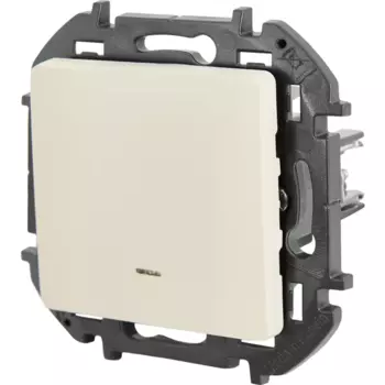 Выключатель одноклавишный с подсветкой/индикацией - Lexman Lilian - 10А 250В безвинтовые зажимы - слоновая кость