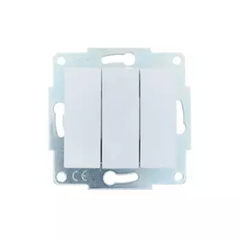 Выключатель встраиваемый Lezard Asti 3 клавиши цвет белый