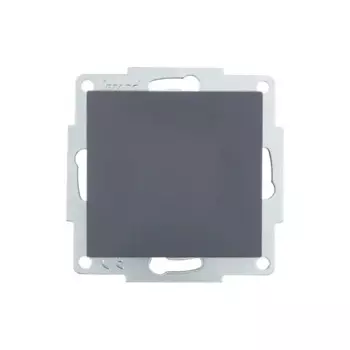 Выключатель встраиваемый Lezard Vesna 742-3488-100 1 клавиша цвет графит