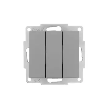 Выключатель встраиваемый Lezard Vesna 742-3588-109 1 клавиша цвет платина