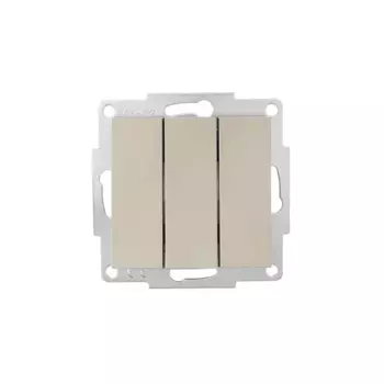 Выключатель встраиваемый Lezard Vesna 742-3788-109 1 клавиша цвет титан