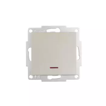 Выключатель встраиваемый Lezard Vesna 742-3788-111 1 клавиша цвет титан