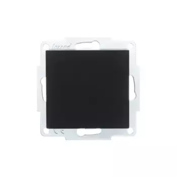 Выключатель встраиваемый Lezard Vesna 742-4288-100 1 клавиша цвет матовый черный