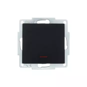 Выключатель встраиваемый Lezard Vesna 742-4288-111 1 клавиша цвет матовый черный