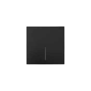 Выключатель встраиваемый Lezard Zima 1 клавиша с подсветкой цвет черный бархат