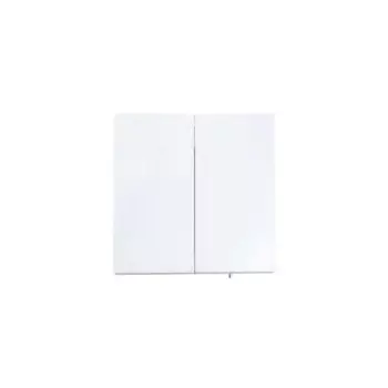 Выключатель встраиваемый Lezard Zima 2 клавиши цвет белый