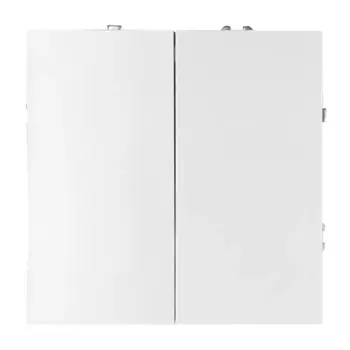 Выключатель встраиваемый Mirkl Grace 2 клавиши цвет белый