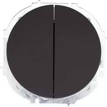 Выключатель встраиваемый Osen 2 клавиши цвет черный бархат