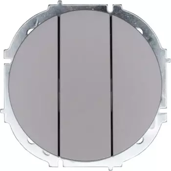 Выключатель встраиваемый Osen 3 клавиши цвет серый