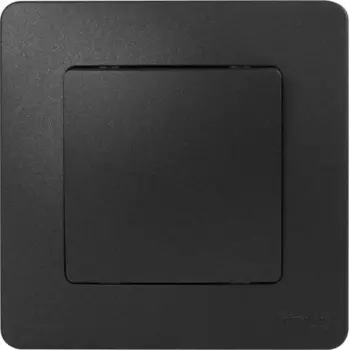 Выключатель встраиваемый Systeme Electric Blanca 1 клавиша цвет антрацит