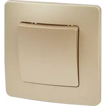 Выключатель встраиваемый Systeme Electric Blanca 1 клавиша цвет титановый