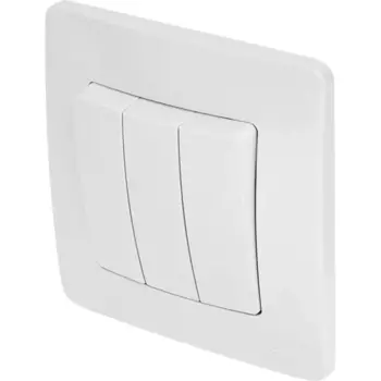 Выключатель встраиваемый Systeme Electric Blanca 3 клавиши цвет белый