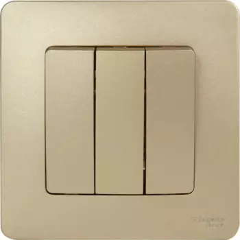 Выключатель встраиваемый Systeme Electric Blanca 3 клавиши цвет титан