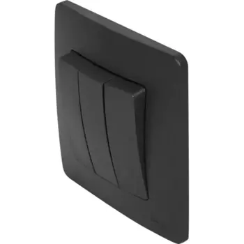 Выключатель встраиваемый Systeme Electric Blanca 3 клавиши цвет антрацит