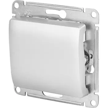 Выключатель встраиваемый Systeme Electric Glossa 1 клавиша цвет алюминий