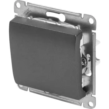 Выключатель встраиваемый Systeme Electric Glossa 1 клавиша цвет графит