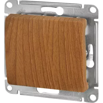 Выключатель встраиваемый Systeme Electric Glossa 1 клавиша цвет дуб
