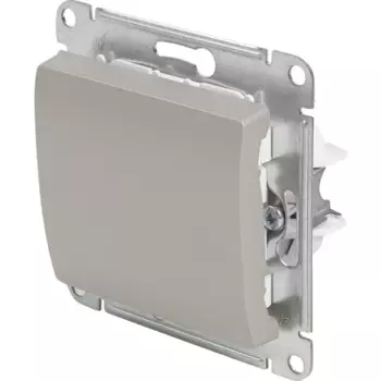 Выключатель встраиваемый Systeme Electric Glossa СХ1 1 клавиша цвет платиновый