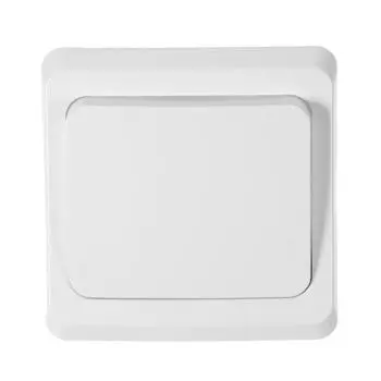 Выключатель встраиваемый Systeme Electric Этюд 1 клавиша, цвет белый