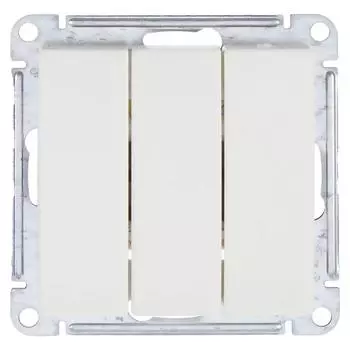 Выключатель встраиваемый Systeme Electric W59 3 клавиши цвет слоновая кость