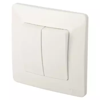 Выключатель встраиваемый Systeme Electric Blanca 2 клавиши 10 А цвет белый