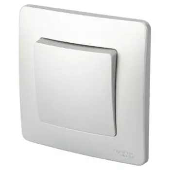Выключатель встраиваемый Systeme Electric Blanca Сх1 1 клавиша цвет алюминий
