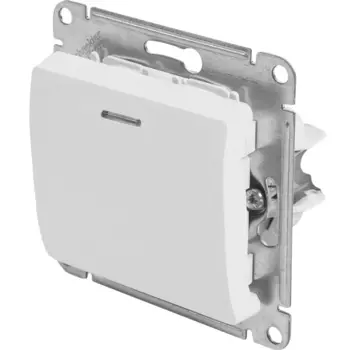 Выключатель встраиваемый Systeme Electric Glossa СХ1А 1 клавиша цвет молочный