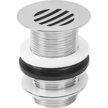 Выпуск для раковины Monlid 40 мм решетка без перелива хром