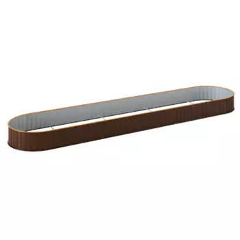 Высокая грядка 100x30x450 см v1350 л металл коричневый