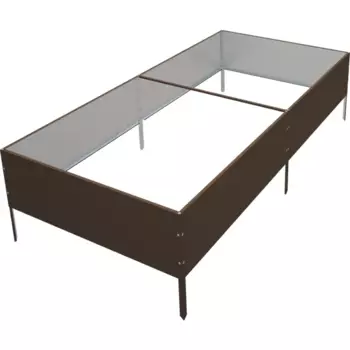 Высокая грядка 70x200 см цвет коричневый