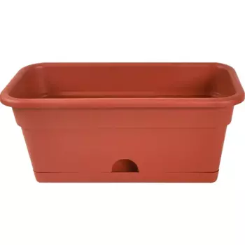 Ящик балконный 40x20x17 см v8 л пластик терракот