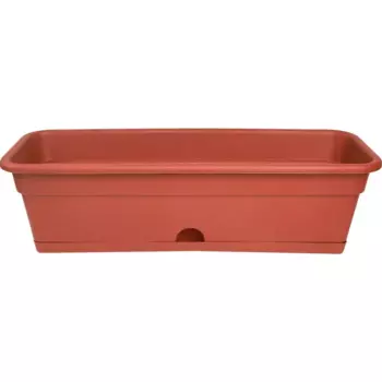 Ящик балконный 60x20x17 см v12 л пластик терракот