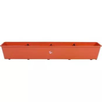 Ящик балконный Ingreen 100x17x15 см v19 л пластик терракотовый