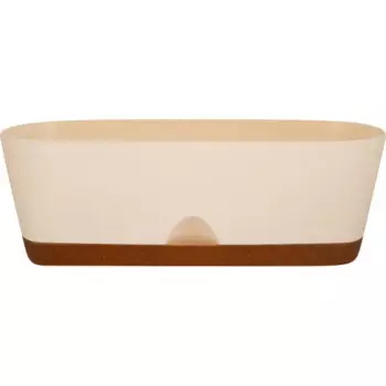 Ящик балконный Ingreen Wood 40 см л сливочный