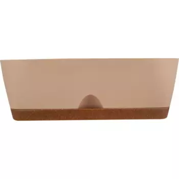 Ящик балконный Ingreen Wood 40 см л молочный шоколад