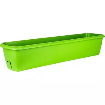 Ящик балконный Жардин 80x20x15.5 см v24 л пластик зелёный
