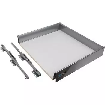 Ящик Delinia низкий с доводчиком 54.2х8.6х48 см, металл, цвет белый